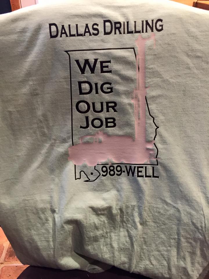 Dallas Drilling shirt - Well Drilling in Silverhill, AL Dallas Drilling shirt - Well Drilling in Silverhill, AL