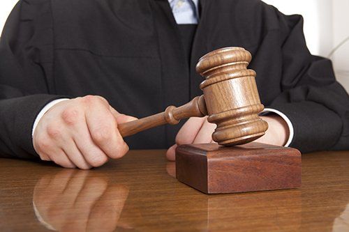 Close up of a judge holding a gavel in Bullhead City