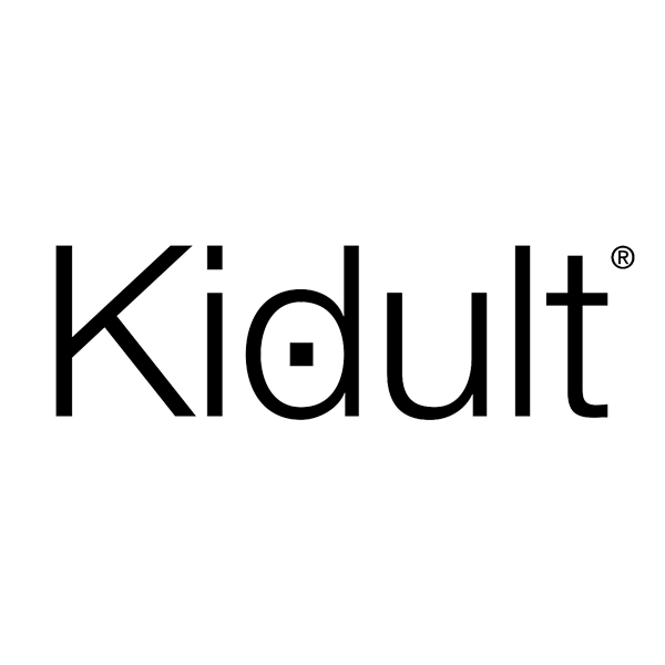 Logo Kidult in nero. La