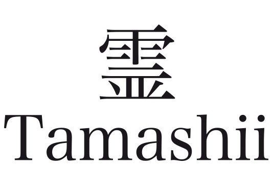 Logo Tamashii: carattere giapponese sopra la scritta