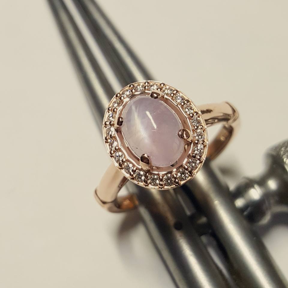 Engagement Ring with Lilac Star Sapphire — Champaign, IL — Robert's: The Fine Art of Jewelry