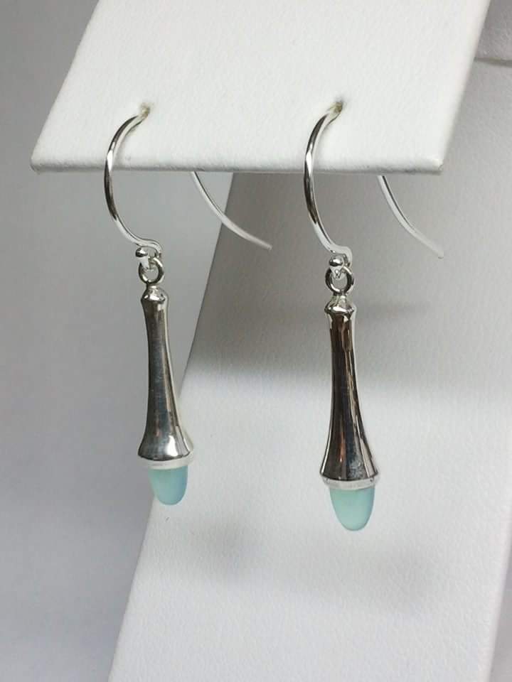 Peruvian Blue Opal Earrings — Champaign, IL — Robert's: The Fine Art of Jewelry