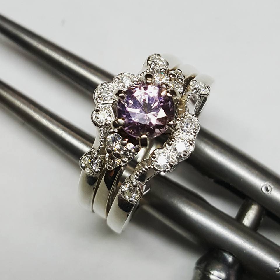 Custom Made Ring with Moissanite — Champaign, IL — Robert's: The Fine Art of Jewelry