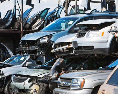 scrap metal cars
