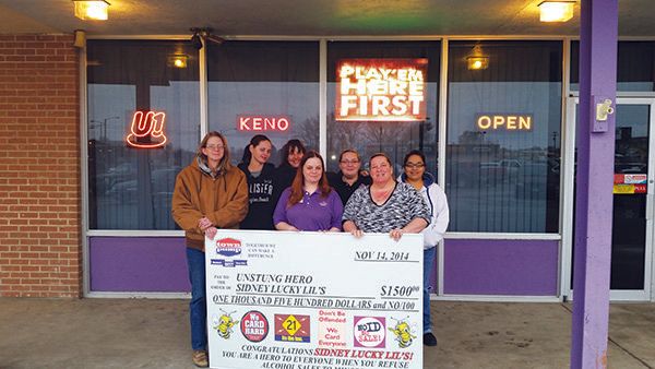 Photo of employees from Sidney Lucky Lil's Unstung Hero