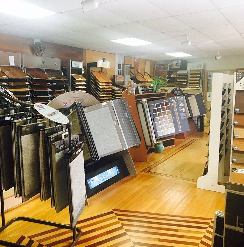 A store filled with lots of different types of flooring