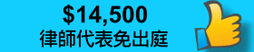 破產申請全費 $14,000,律師代表免出庭