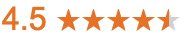 4.5 Stars out of 5 on Google Reviews