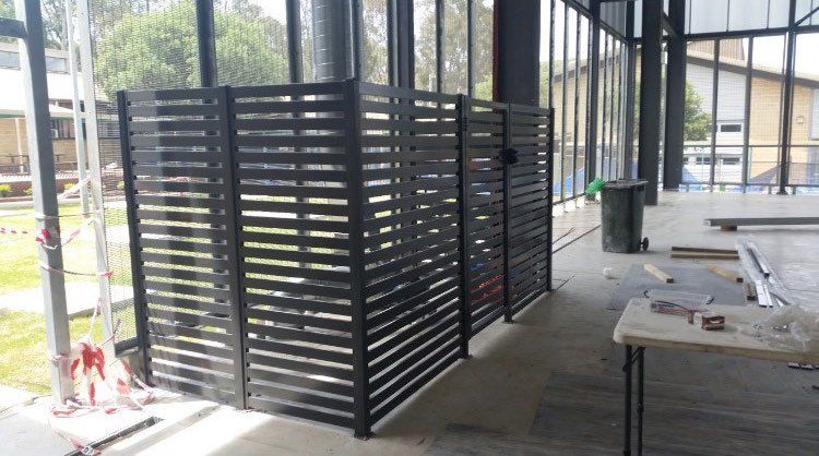 fence barrier indoors