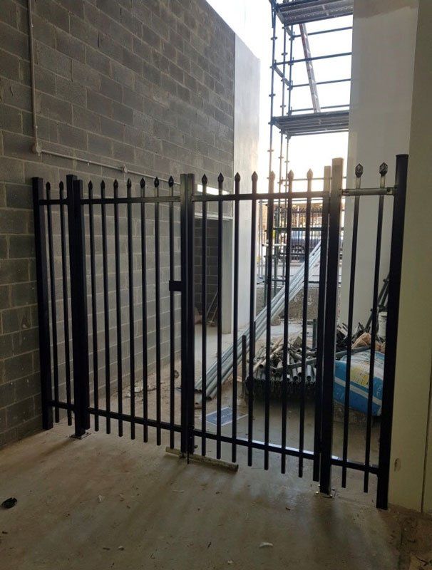 black metal gate