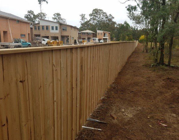 long wooden fence