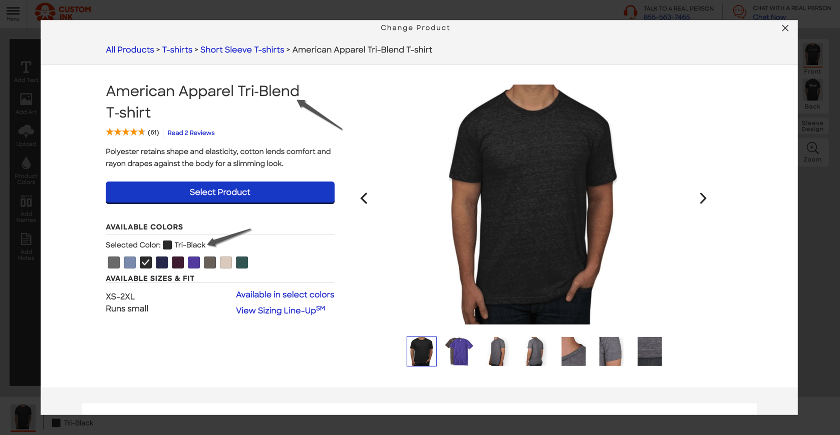 Ordering Custom Ink t-shirts