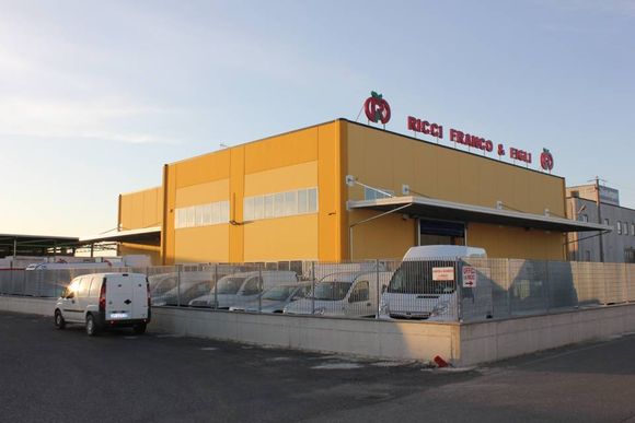cassetta con frutta e verdura appena raccolta