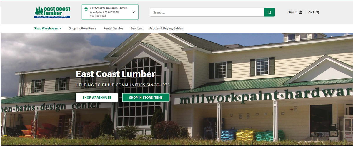 warehouse.eastcoastlumber.net