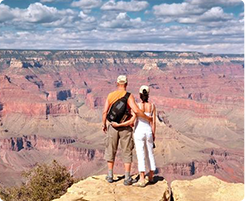 Two person standing
