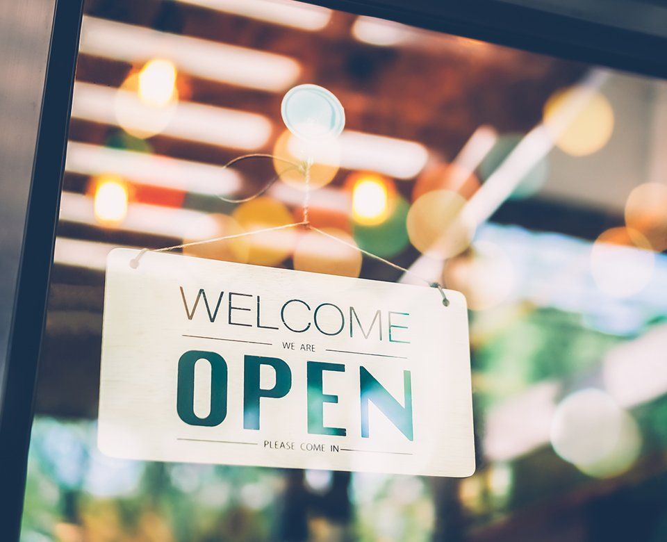 Welcome Sign In Commercial Store Door — Tulsa, OK — Your Easy Affordable Insurance Services Welcome Sign In Commercial Store Door — Tulsa, OK — Your Easy Affordable Insurance Services