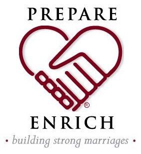 A logo for prepare enrich building strong marriages