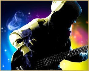 Bass guitar playing