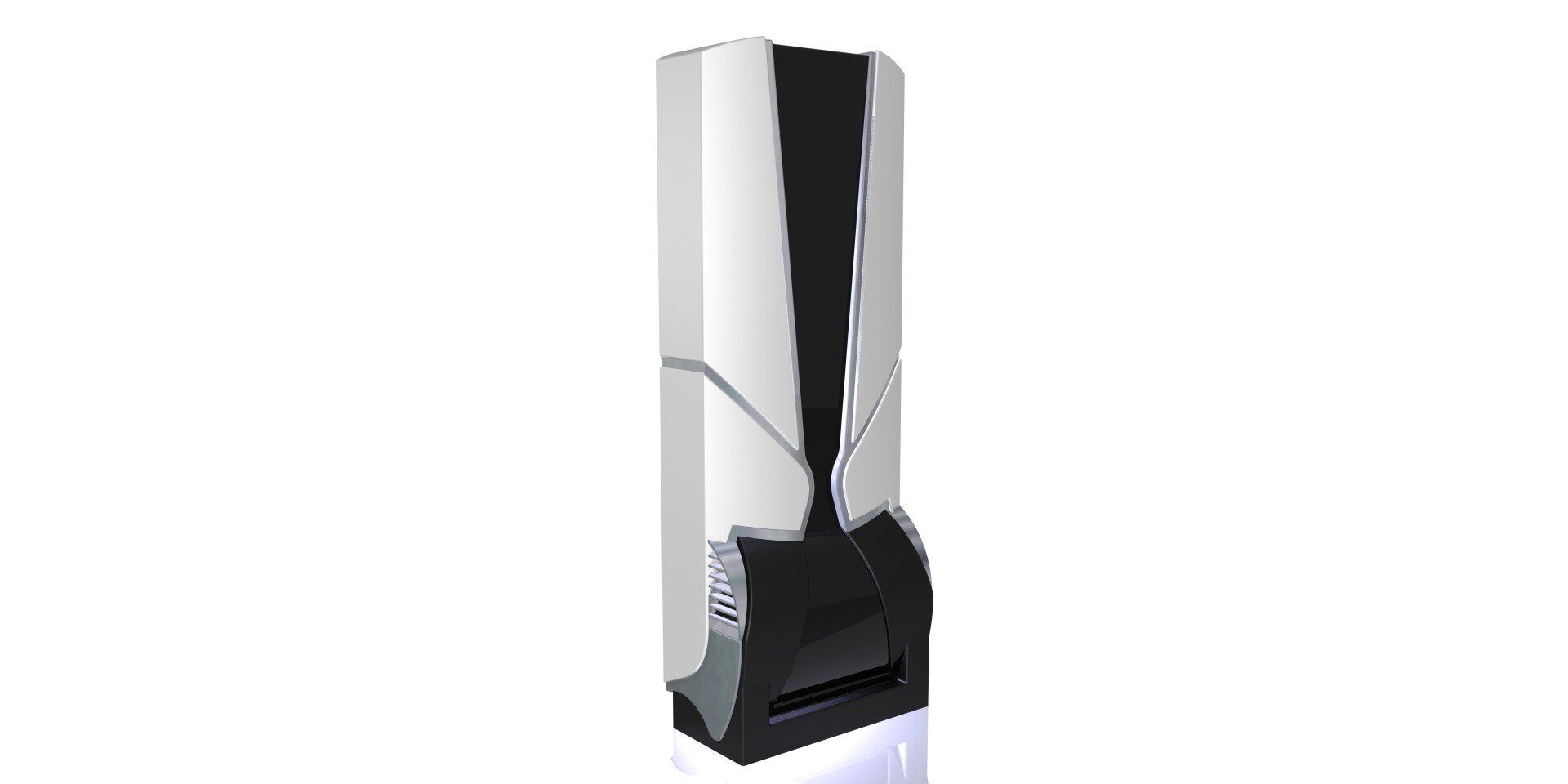 Chrome-and-black desktop pencil sharpener on a white background