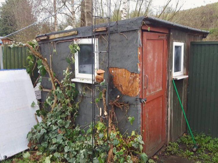 A dirty garden