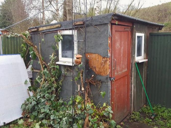 A dirty garden