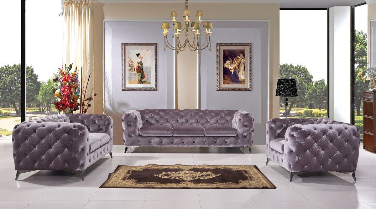 Classical Living Room Furniture Beneath Fine Art