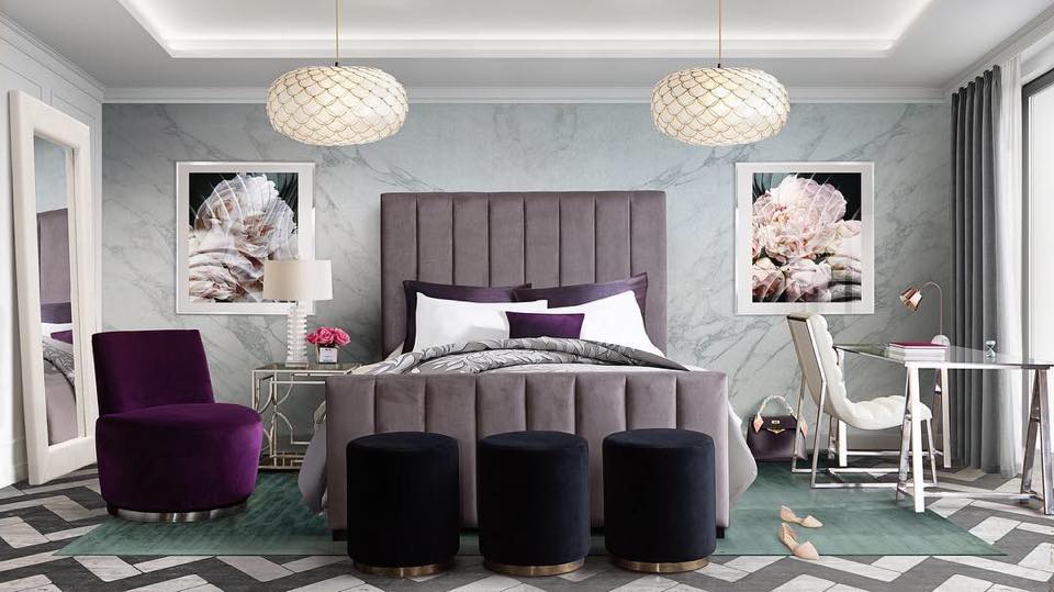 fun and flouncy Venus bedroom design