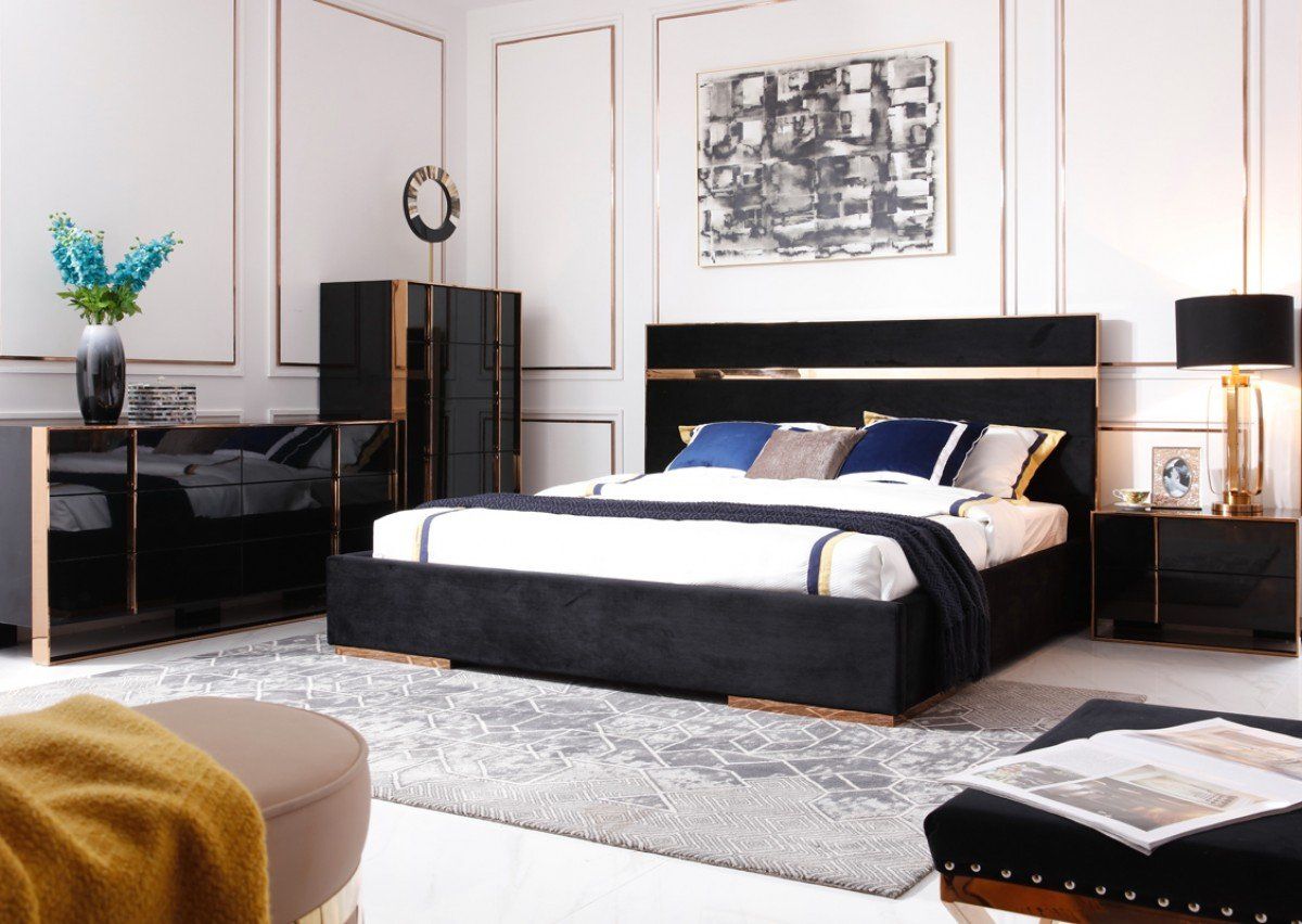 accent colors with black and gold bedroom furniture