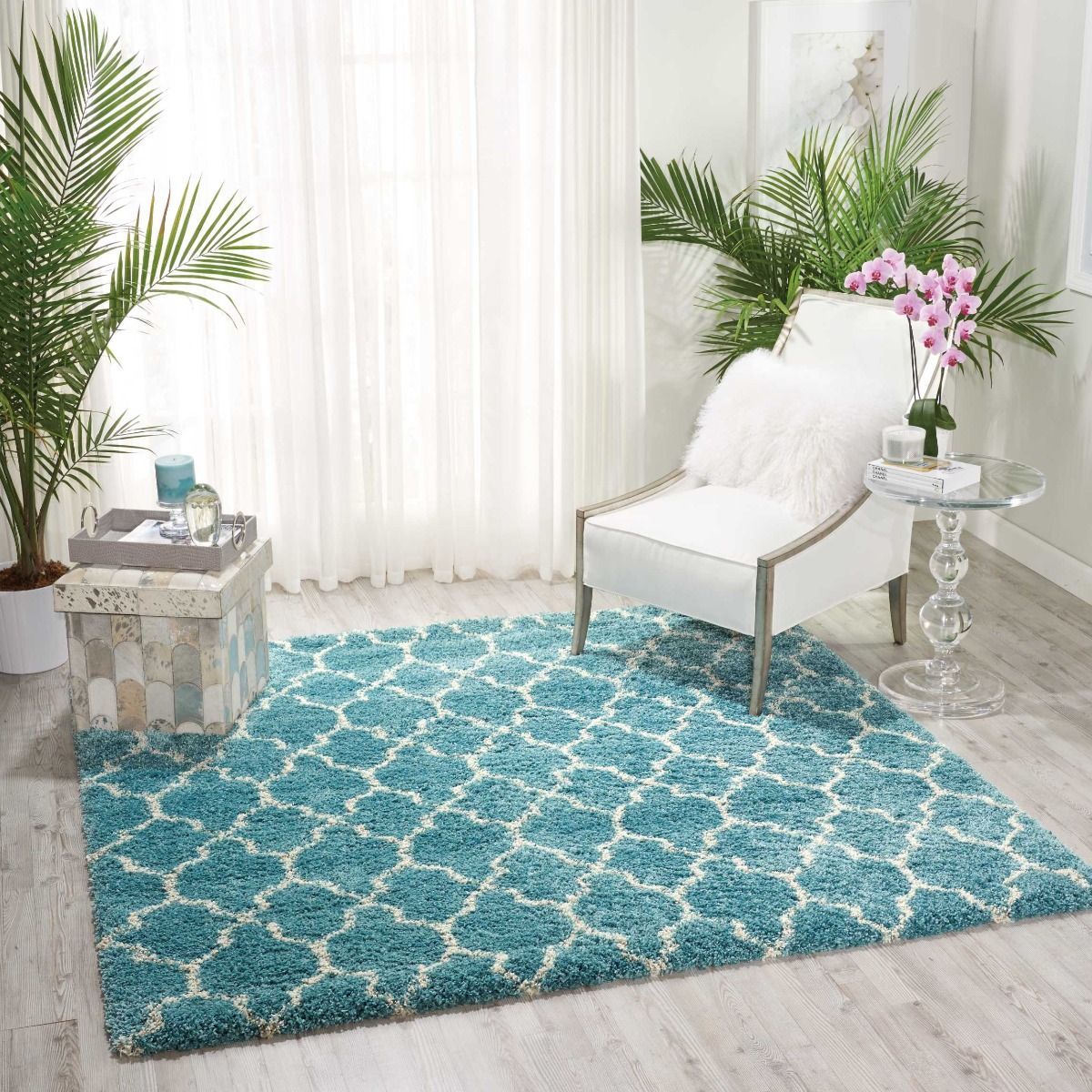 Bright Blue Area Rug