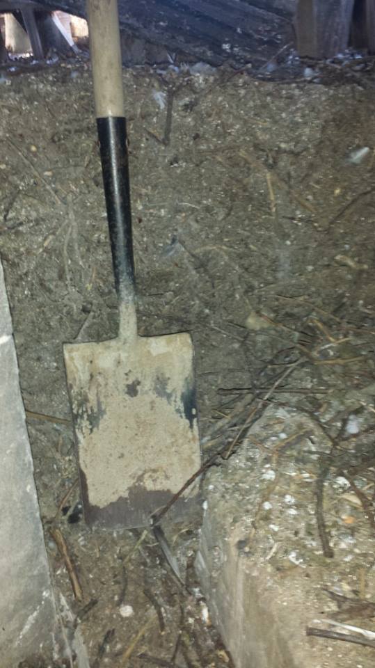 Material & Droppings around a Metre Deep