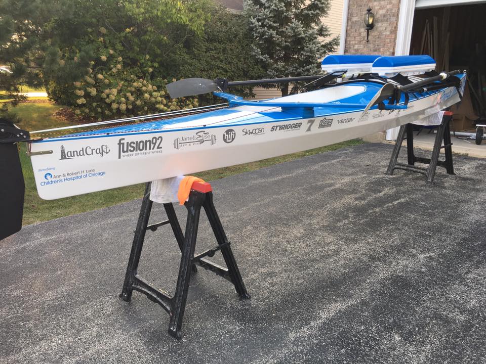 2016 Row4aCure boat sponsorship logos