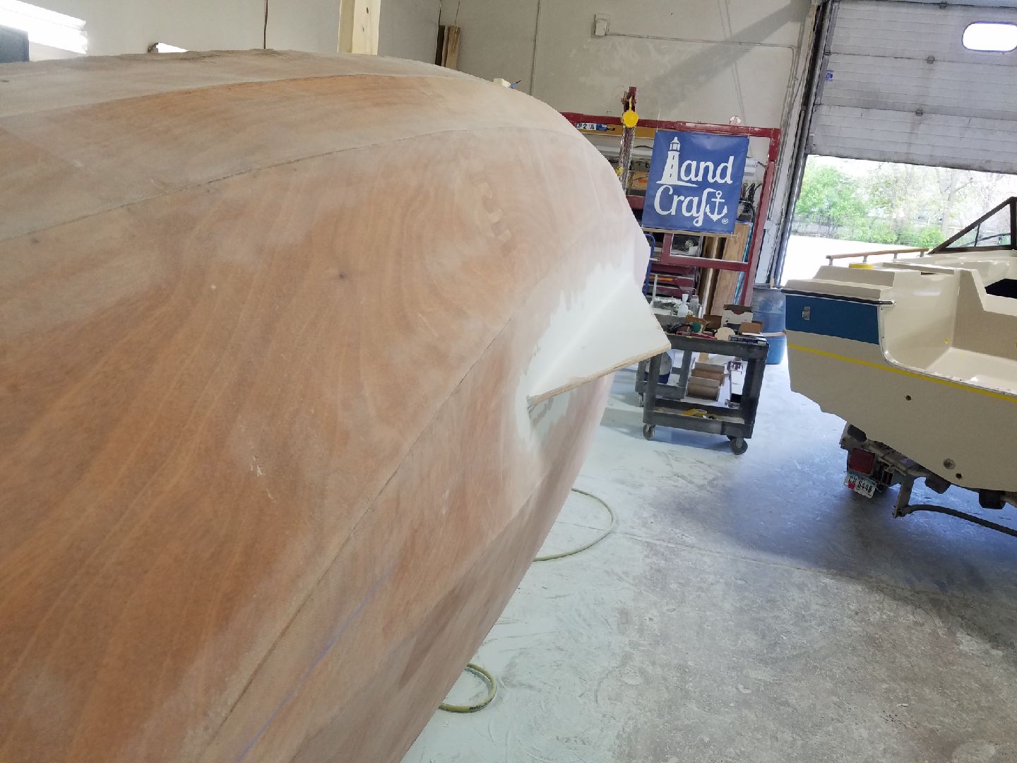 A keel is in process of being created and added to the Row4Kids boat