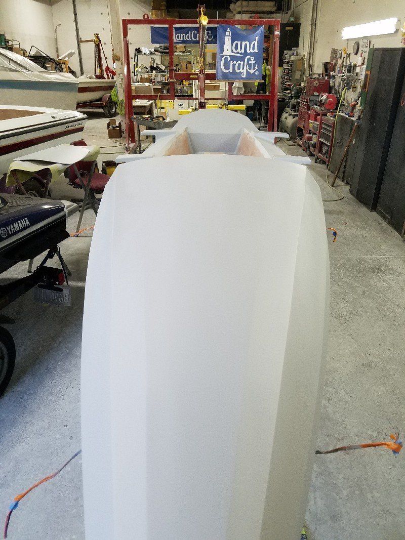 Row4Kids boat is in the refinishing stage at LandCraft