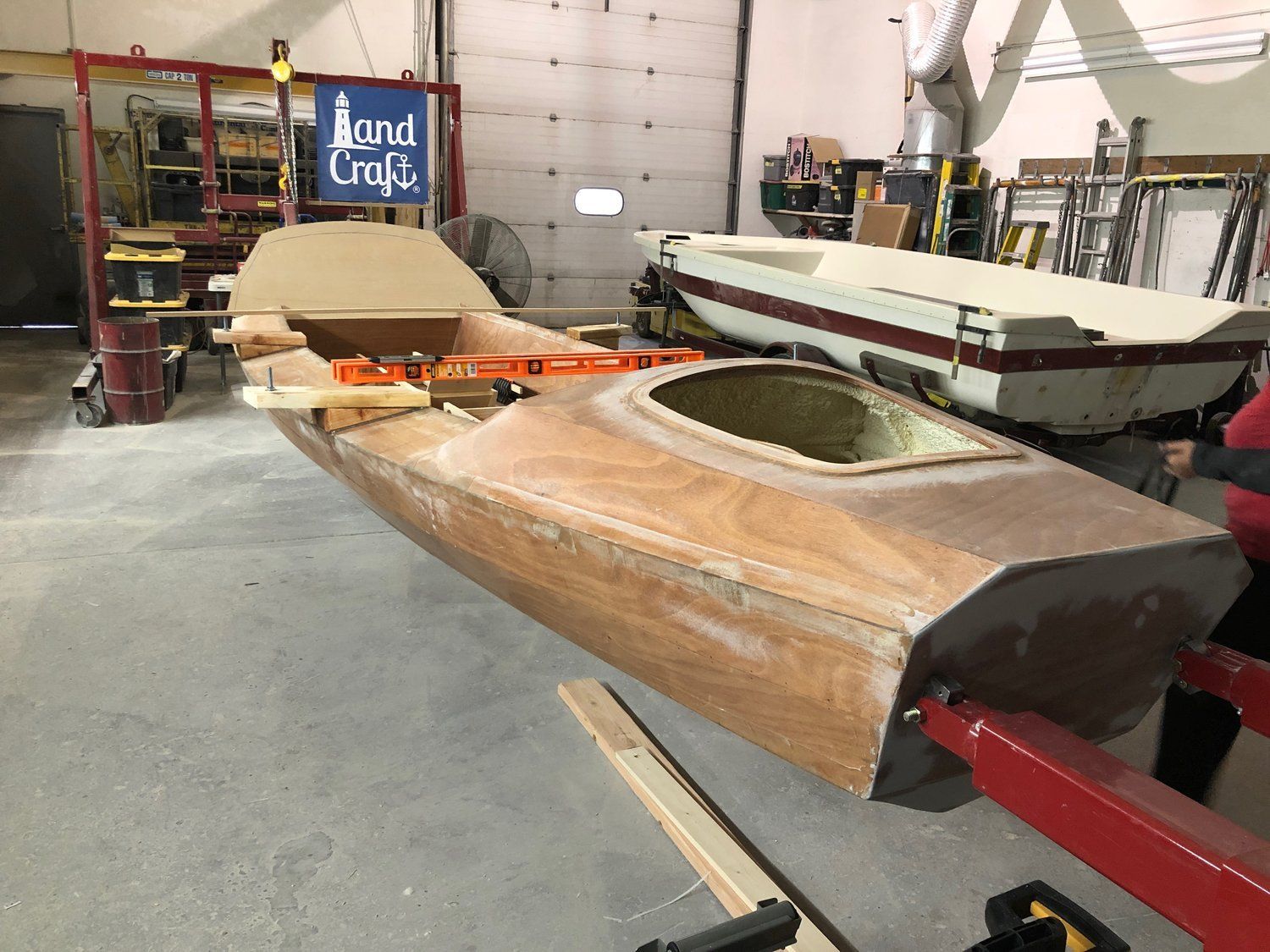 Row4Kids boat build in process