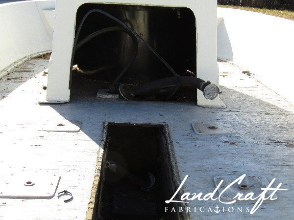 Spirit boat floor deck before complete restoration