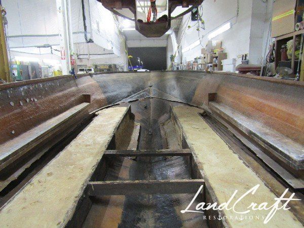 Rally boat restoration in process