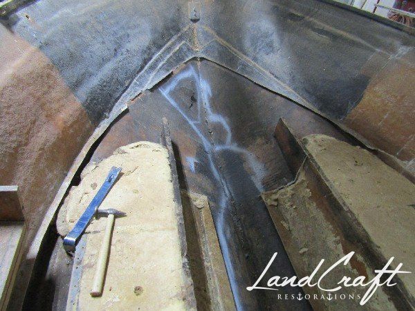 Rally boat restoration in process