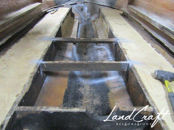 Rally boat restoration in process