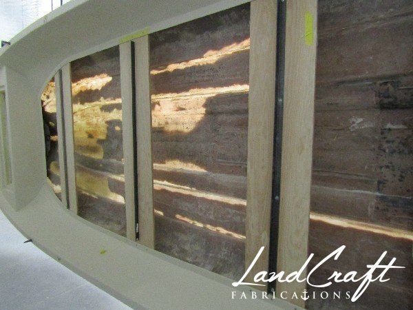 Spirit boat bottom hull structural interior reconstruction in process
