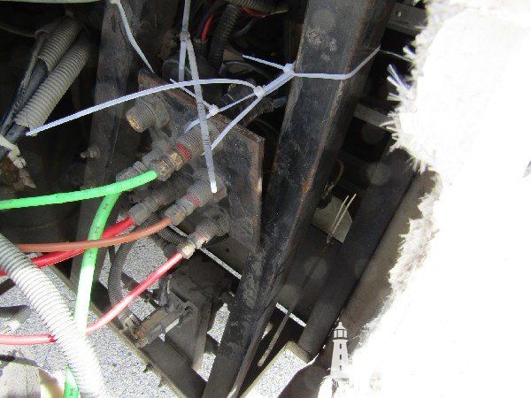 Country Coach motor coach with major rear end structural damage