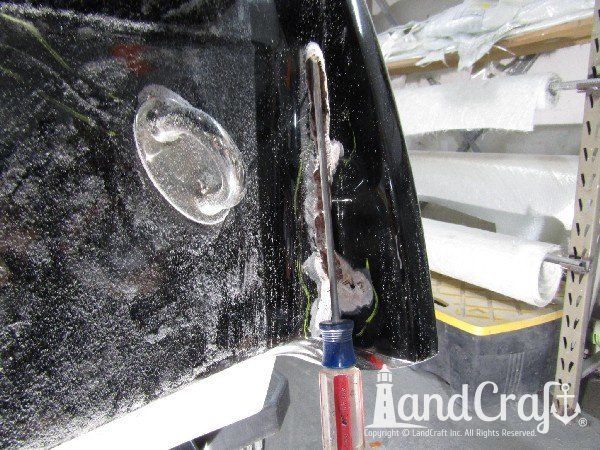 Factory defect air voids getting repaired