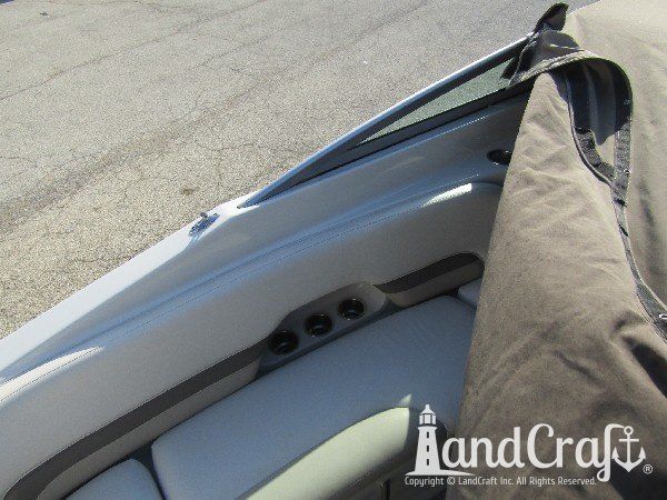 Completed Crownline boat structural fiberglass and gelcoat repairs