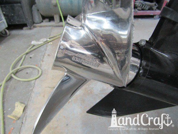 Prop damage on aluminum boat