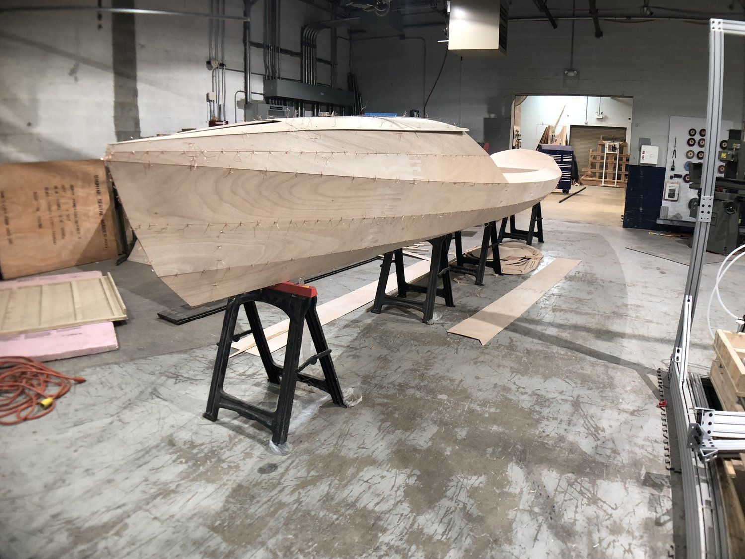 Row4Kids boat build in process