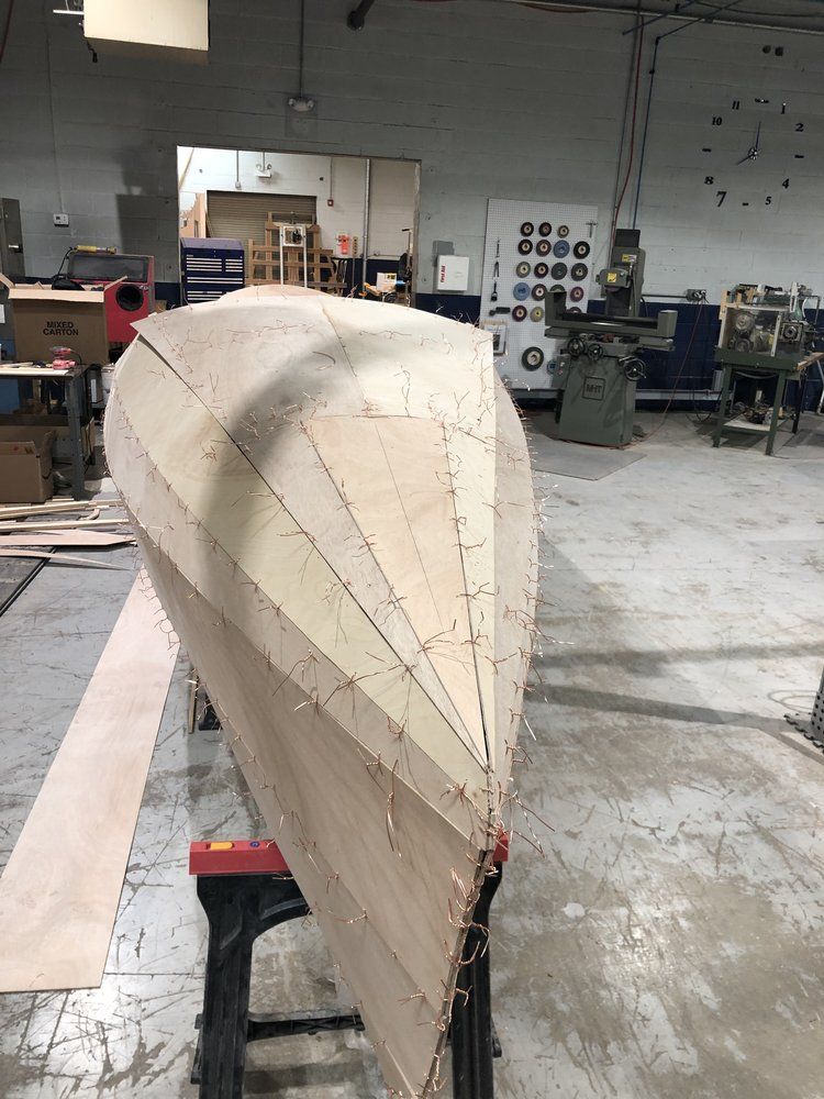 Row4Kids boat build in process