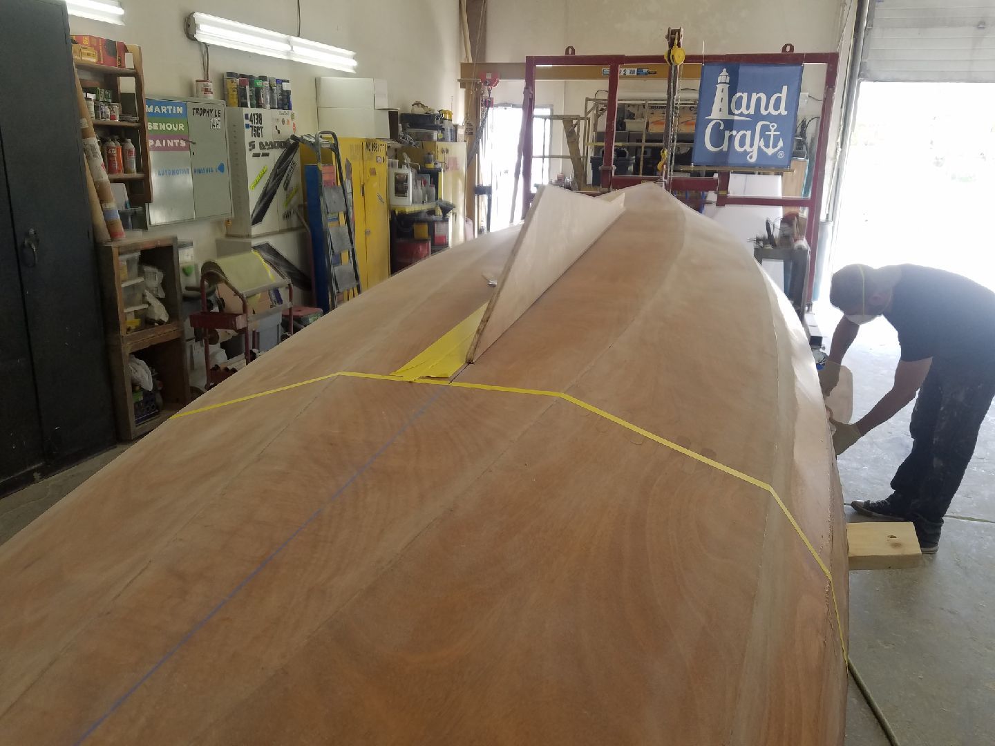 A keel is in process of being created and added to the Row4Kids boat