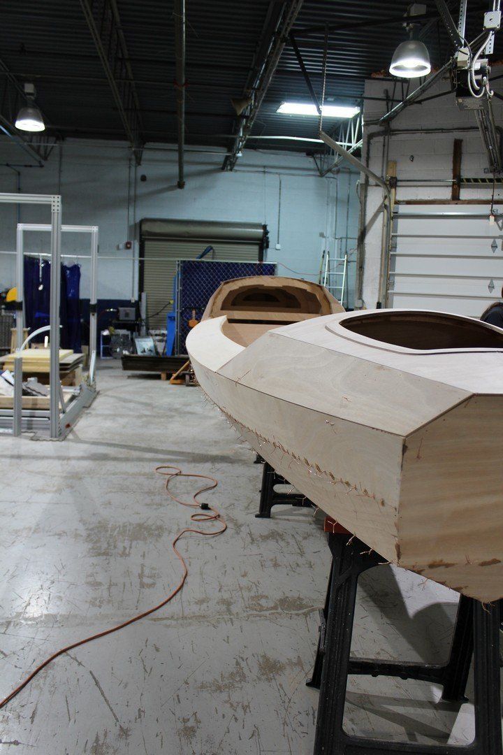 Row4Kids boat build in process