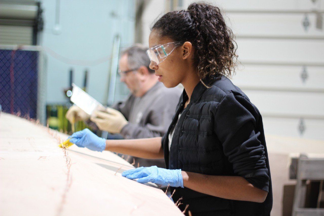 Applying materials to the Row4Kids boat