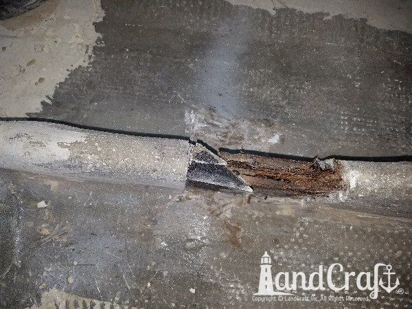 Seadog commercial passenger vessel with structural damage