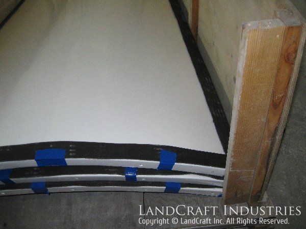 Repaired and refinished fiberglass VOR antenna panels